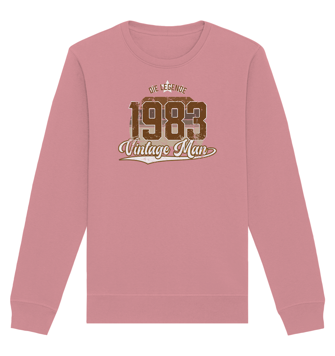 Vintage Man 1983 40.Geburtstag - Organic Unisex Sweatshirt