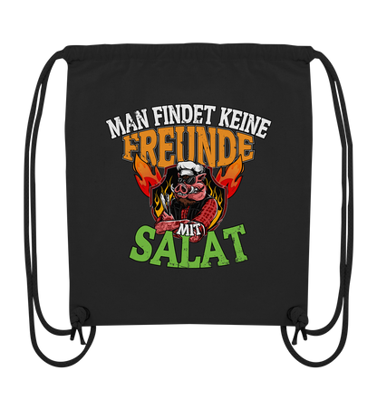 BBQ Man findet keine Freunde mit Salat - Organic Gym-Bag