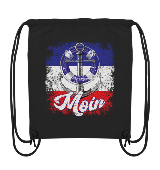 Moin Anker Rettungsring Aquarell - Organic Gym-Bag