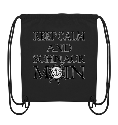 Keep Calm and schnack Moin - Organic Gym-Bag