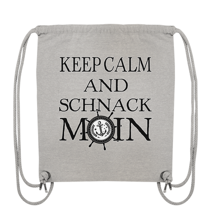 Keep Calm and schnack Moin - Organic Gym-Bag