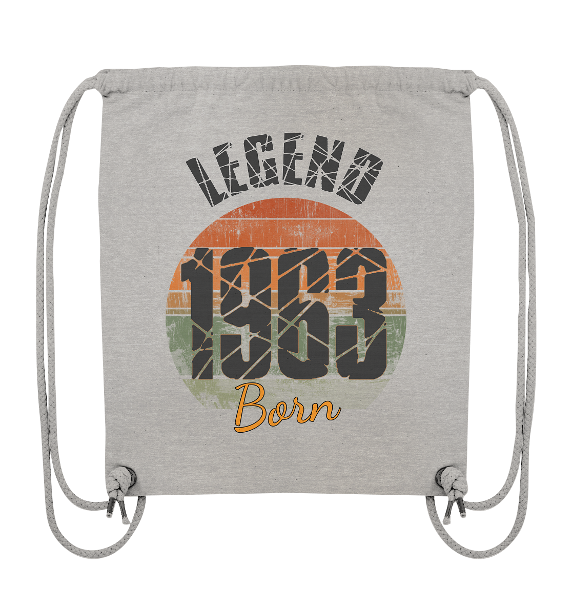 1963 born Legend 60.Geburtstag - Organic Gym-Bag