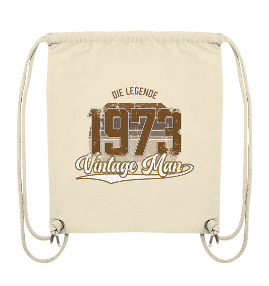 Vintage Man 1973 50.Geburtstag - Organic Gym-Bag