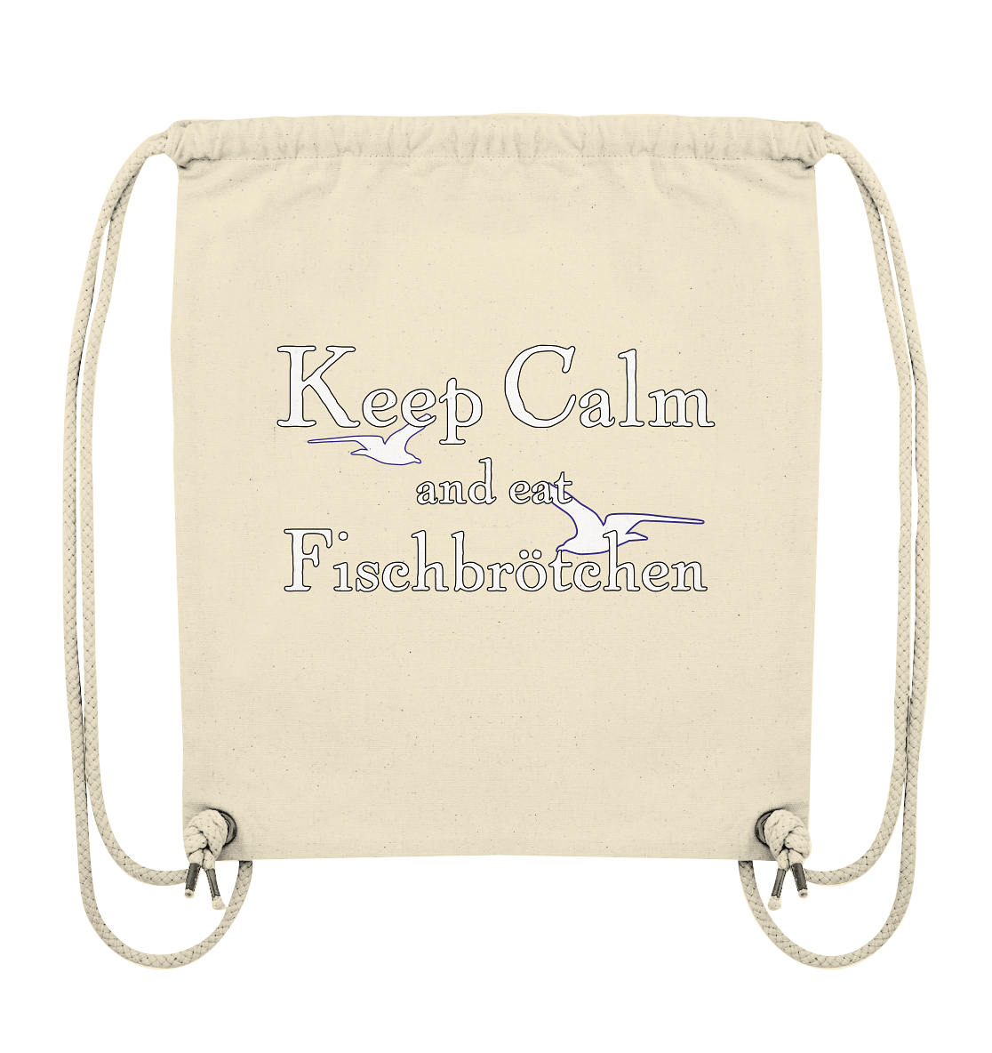 Keep Calm and eat Fischbrötchen - Organic Gym-Bag