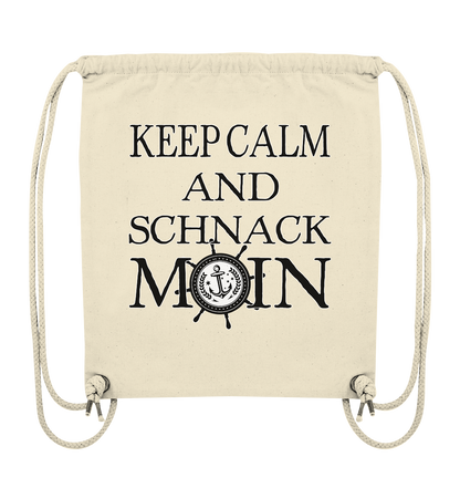 Keep Calm and schnack Moin - Organic Gym-Bag