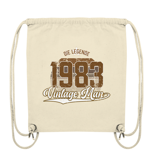 Vintage Man 1983 40.Geburtstag - Organic Gym-Bag