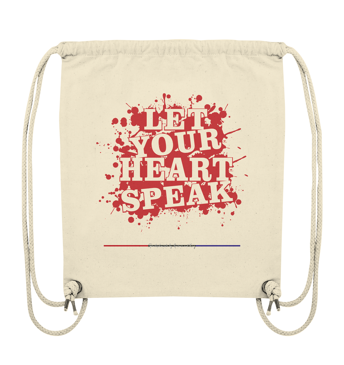 Let your Heart speak - Organic Gym-Bag