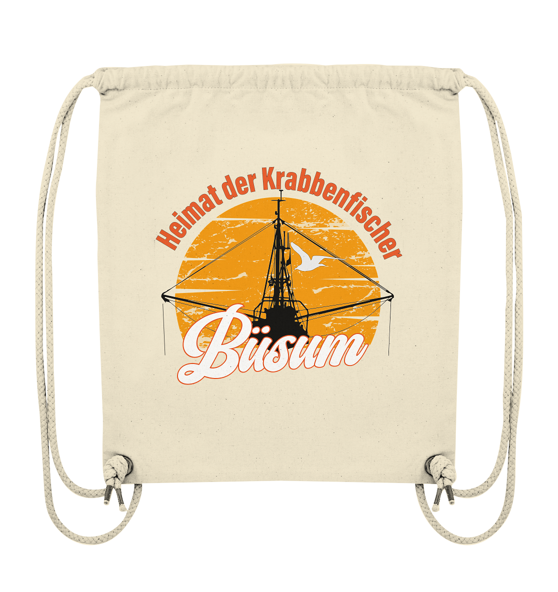 Büsum Heimat der Krabbenfischer - Organic Gym-Bag