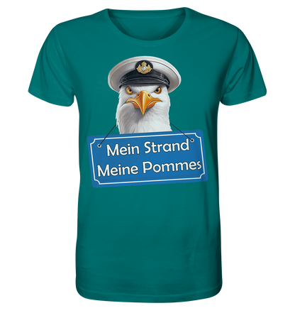 Mein Strand meine Pommes - Herren Premium Bio T-Shirt