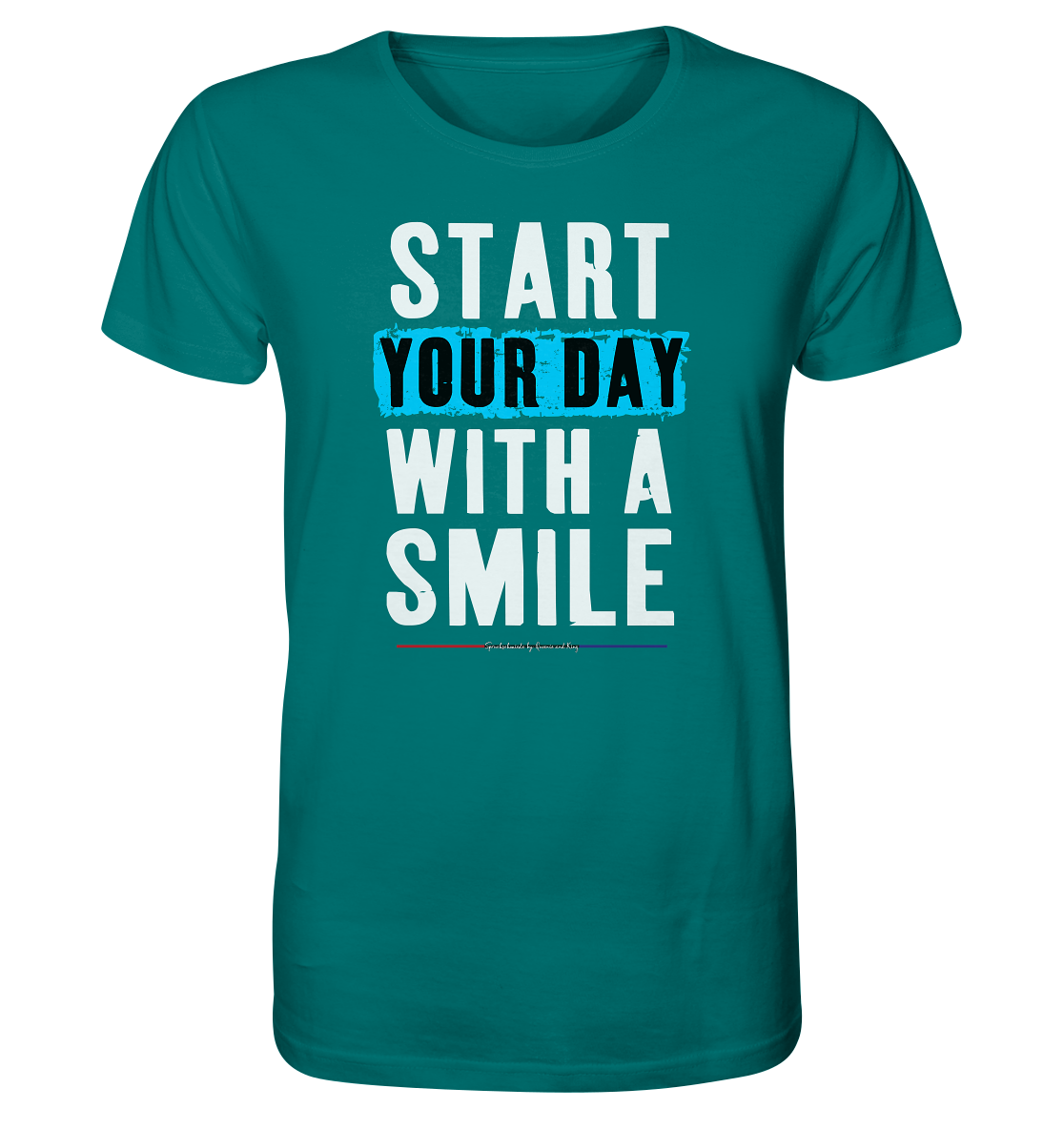 Start your Day with a Smile - Herren Premium Bio T-Shirt