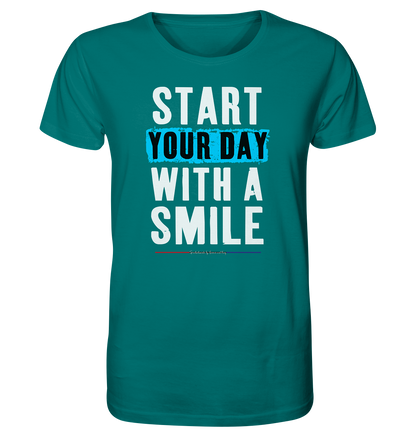 Start your Day with a Smile - Herren Premium Bio T-Shirt