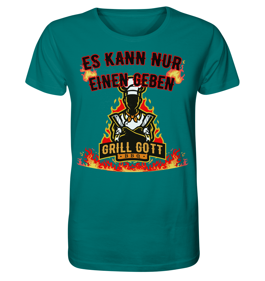 BBQ Grill Gott Es kann nur einen geben - Herren Premium Bio T-Shirt