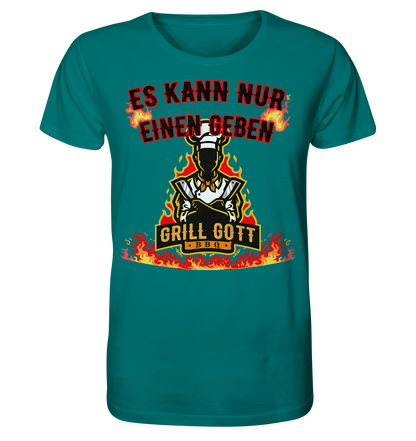 BBQ Grill Gott Es kann nur einen geben - Herren Premium Bio T-Shirt