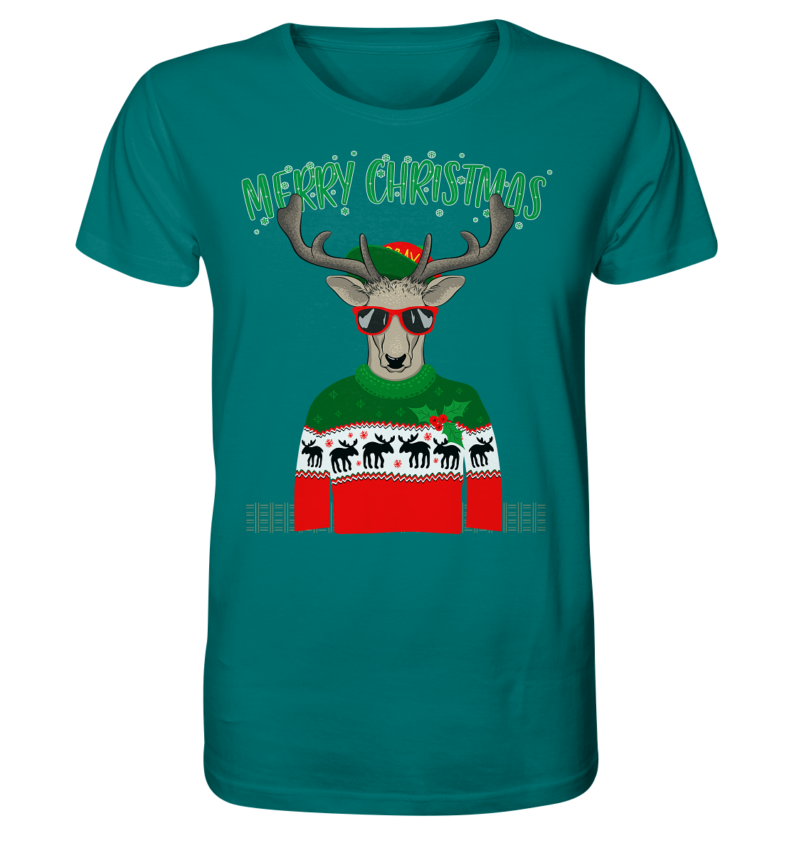 Merry Christmas Rentier - Herren Premium Bio T-Shirt