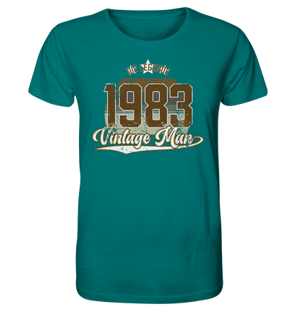 Vintage Man 1983 40.Geburtstag - Herren Premium Bio T-Shirt