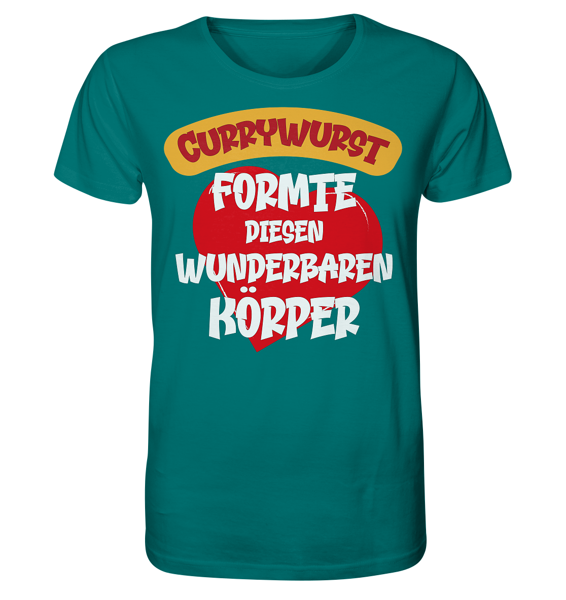 Currywurst formte diesen Körper - Herren Premium Bio T-Shirt