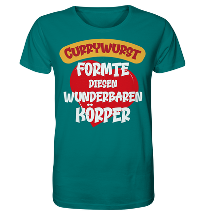 Currywurst formte diesen Körper - Herren Premium Bio T-Shirt