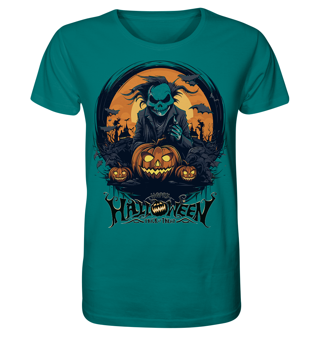 Happy Halloween Ghost - Herren Premium Bio T-Shirt