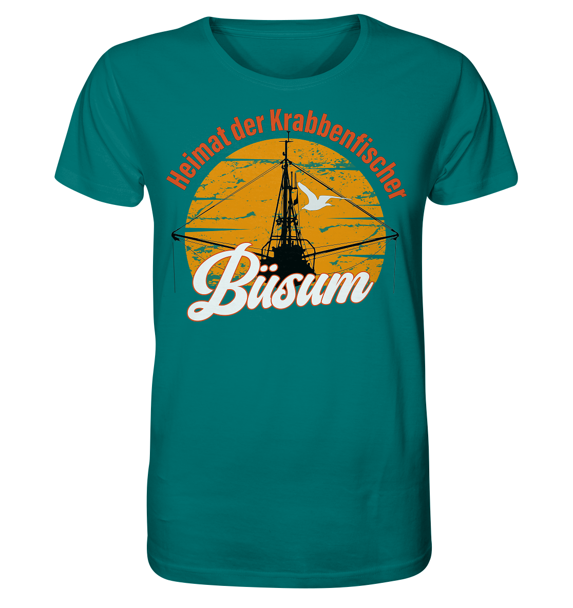 Büsum Heimat der Krabbenfischer - Herren Premium Bio T-Shirt