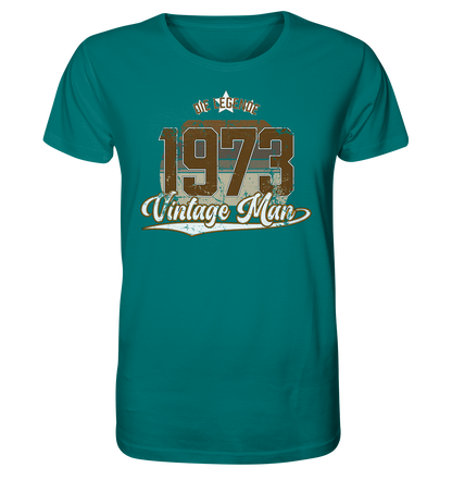 Vintage Man 1973 50.Geburtstag - Herren Premium Bio T-Shirt