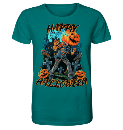 Happy Halloween Kürbiskopf - Herren Premium Bio T-Shirt