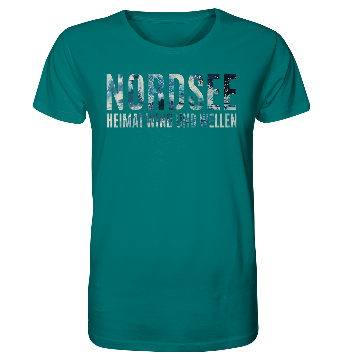 Nordsee Heimat Wind und Wellen - Herren Premium Bio T-Shirt