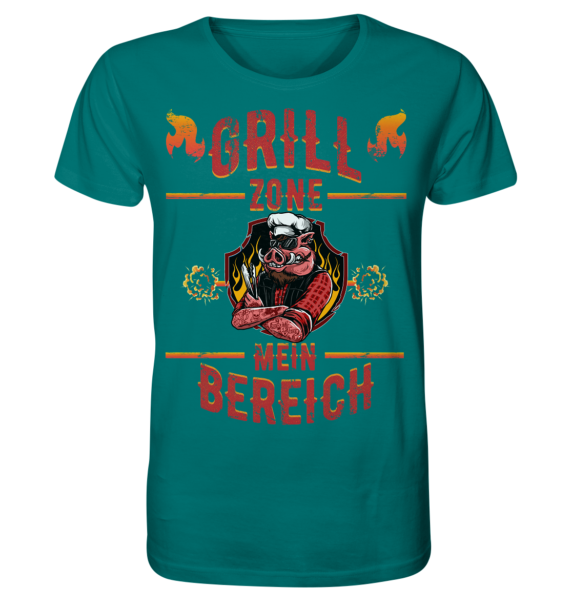 Grill Zone Mein Bereich - Herren Premium Bio T-Shirt