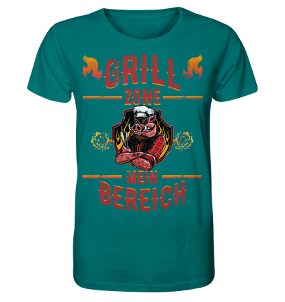 Grill Zone Mein Bereich - Herren Premium Bio T-Shirt