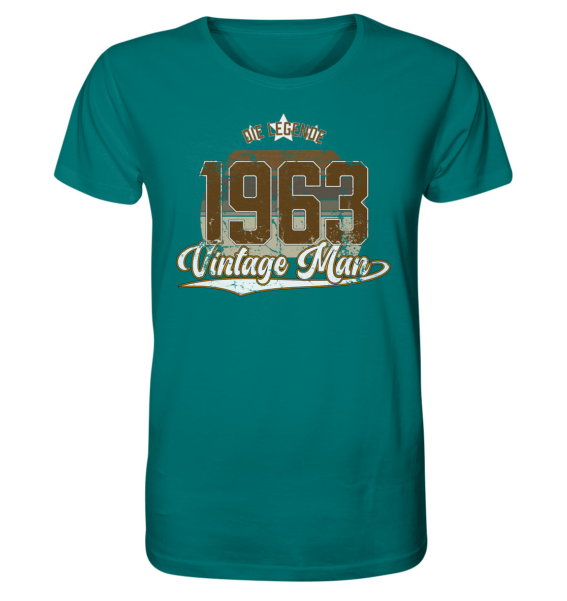 Vintage Man 1963 60.Geburtstag - Herren Premium Bio T-Shirt