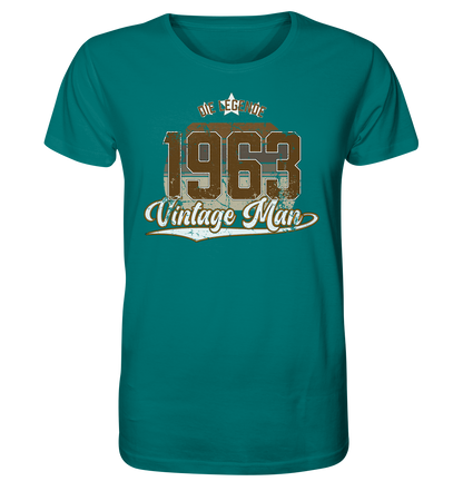 Vintage Man 1963 60.Geburtstag - Herren Premium Bio T-Shirt