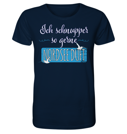 Ich schnupper so gerne Nordsee Duft - Herren Premium Bio T-Shirt