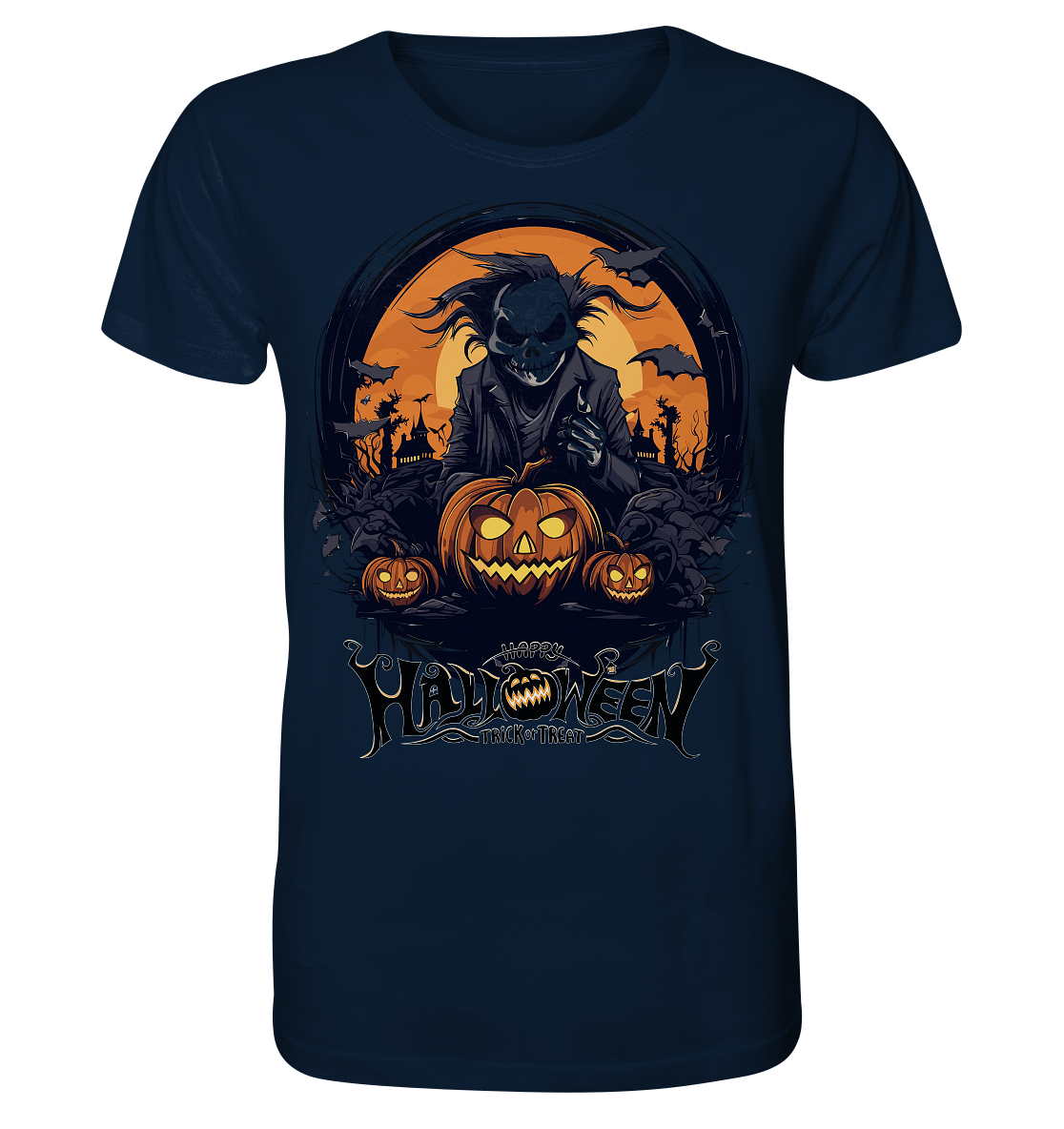 Happy Halloween Ghost - Herren Premium Bio T-Shirt