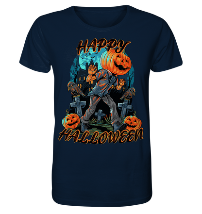 Happy Halloween Kürbiskopf - Herren Premium Bio T-Shirt