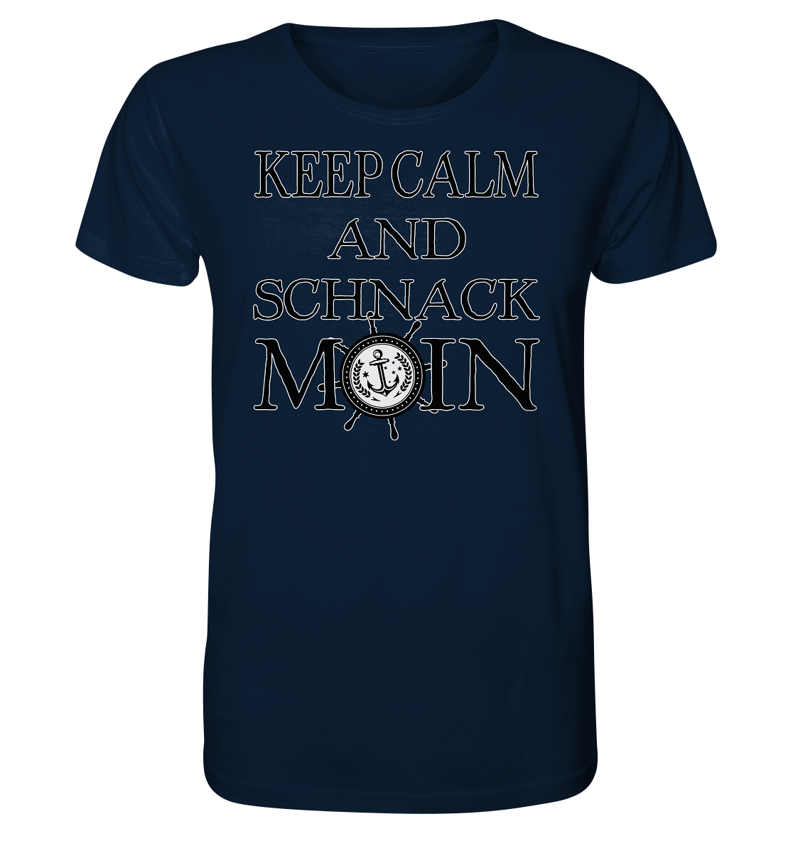 Keep Calm and schnack Moin - Herren Premium Bio T-Shirt