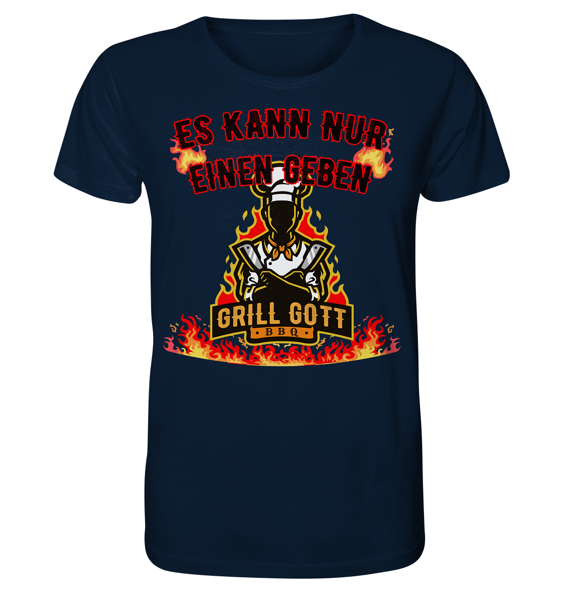 BBQ Grill Gott Es kann nur einen geben - Herren Premium Bio T-Shirt