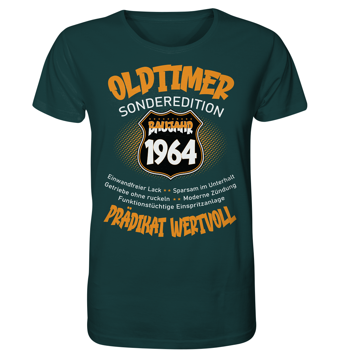 60 Geburtstag Oldtimer Baujahr 1964 - Herren Premium Bio T-Shirt