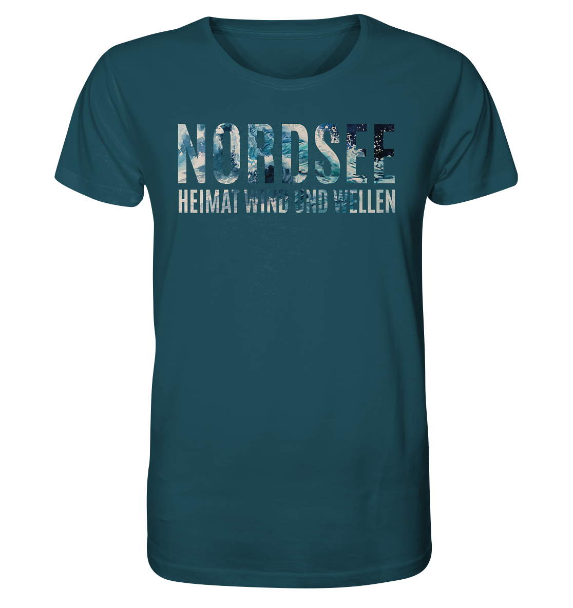 Nordsee Heimat Wind und Wellen - Herren Premium Bio T-Shirt