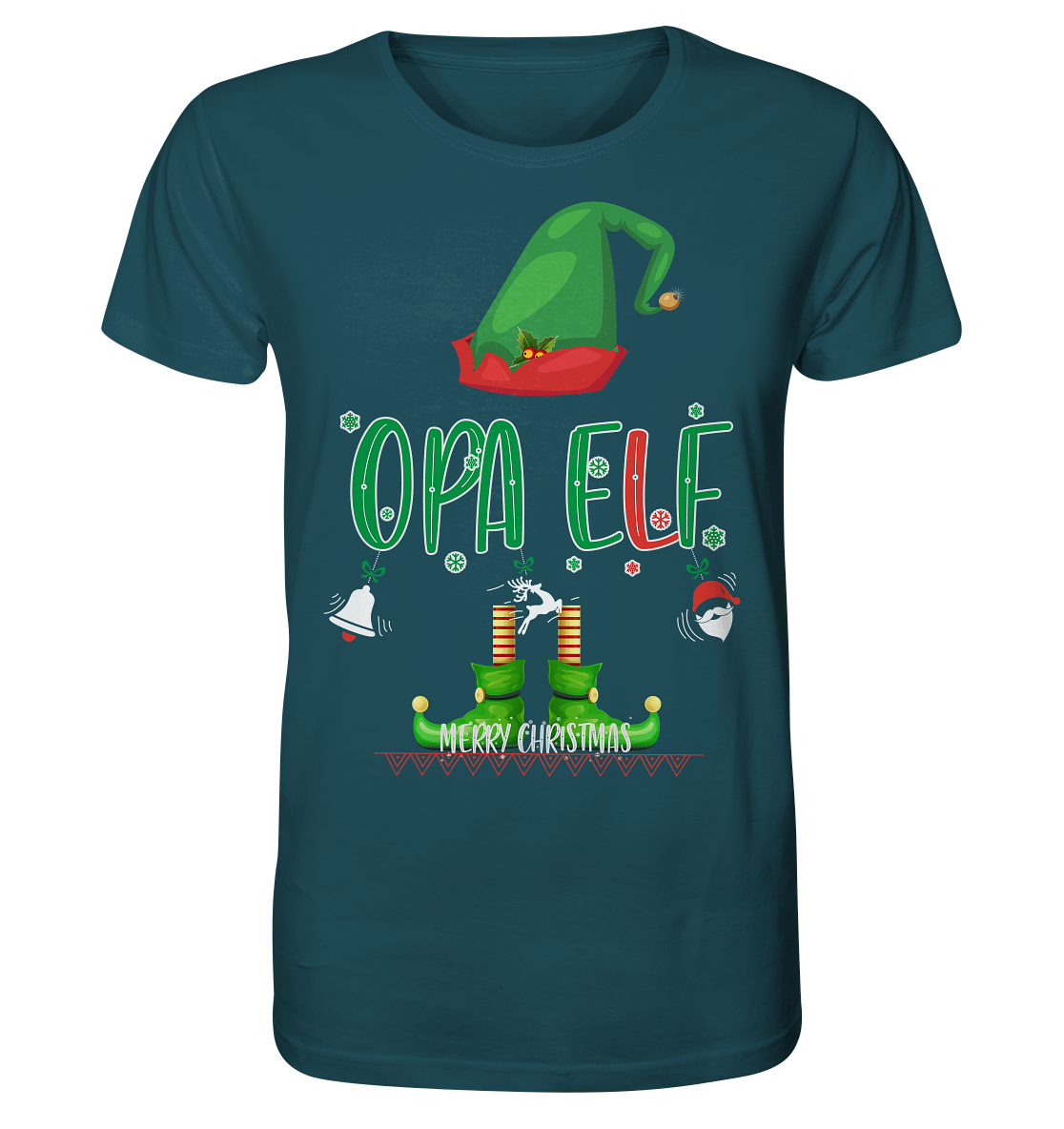 Opa Elf Weihnachten - Herren Premium Bio T-Shirt