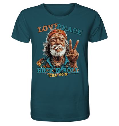 Love Peace Rock`n Roll - Herren Premium Bio T-Shirt