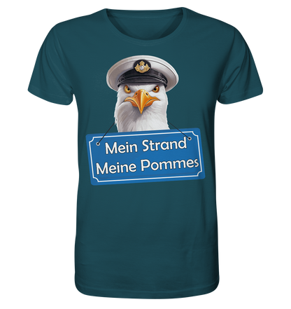 Mein Strand meine Pommes - Herren Premium Bio T-Shirt