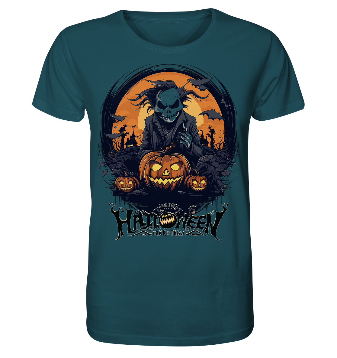 Happy Halloween Ghost - Herren Premium Bio T-Shirt