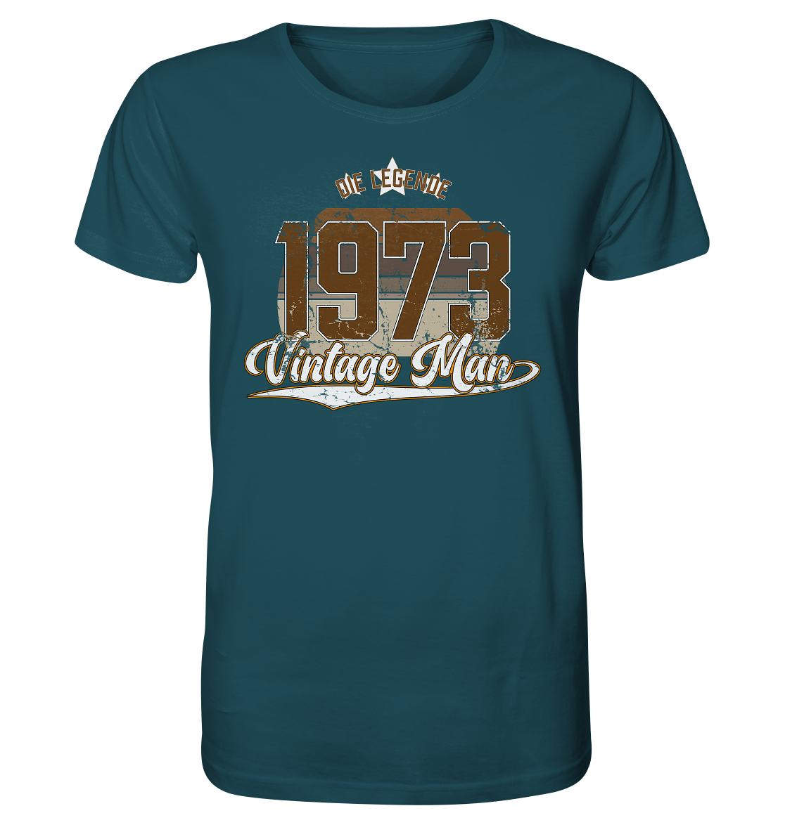 Vintage Man 1973 50.Geburtstag - Herren Premium Bio T-Shirt