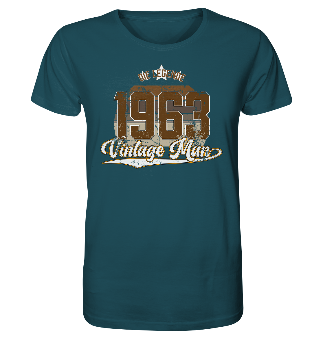 Vintage Man 1963 60.Geburtstag - Herren Premium Bio T-Shirt