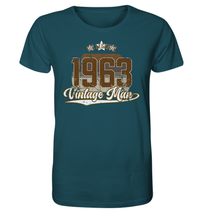 Vintage Man 1963 60.Geburtstag - Herren Premium Bio T-Shirt