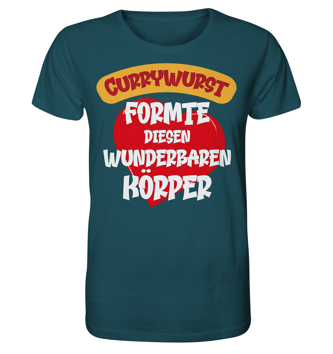 Currywurst formte diesen Körper - Herren Premium Bio T-Shirt