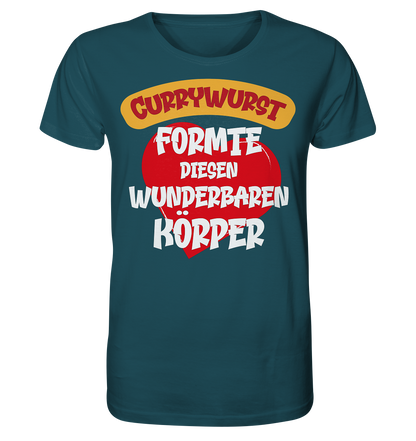 Currywurst formte diesen Körper - Herren Premium Bio T-Shirt