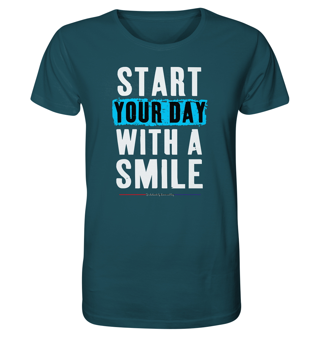 Start your Day with a Smile - Herren Premium Bio T-Shirt