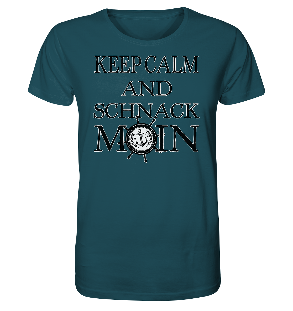 Keep Calm and schnack Moin - Herren Premium Bio T-Shirt