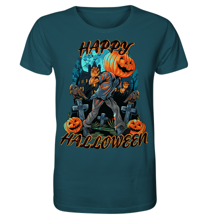 Happy Halloween Kürbiskopf - Herren Premium Bio T-Shirt