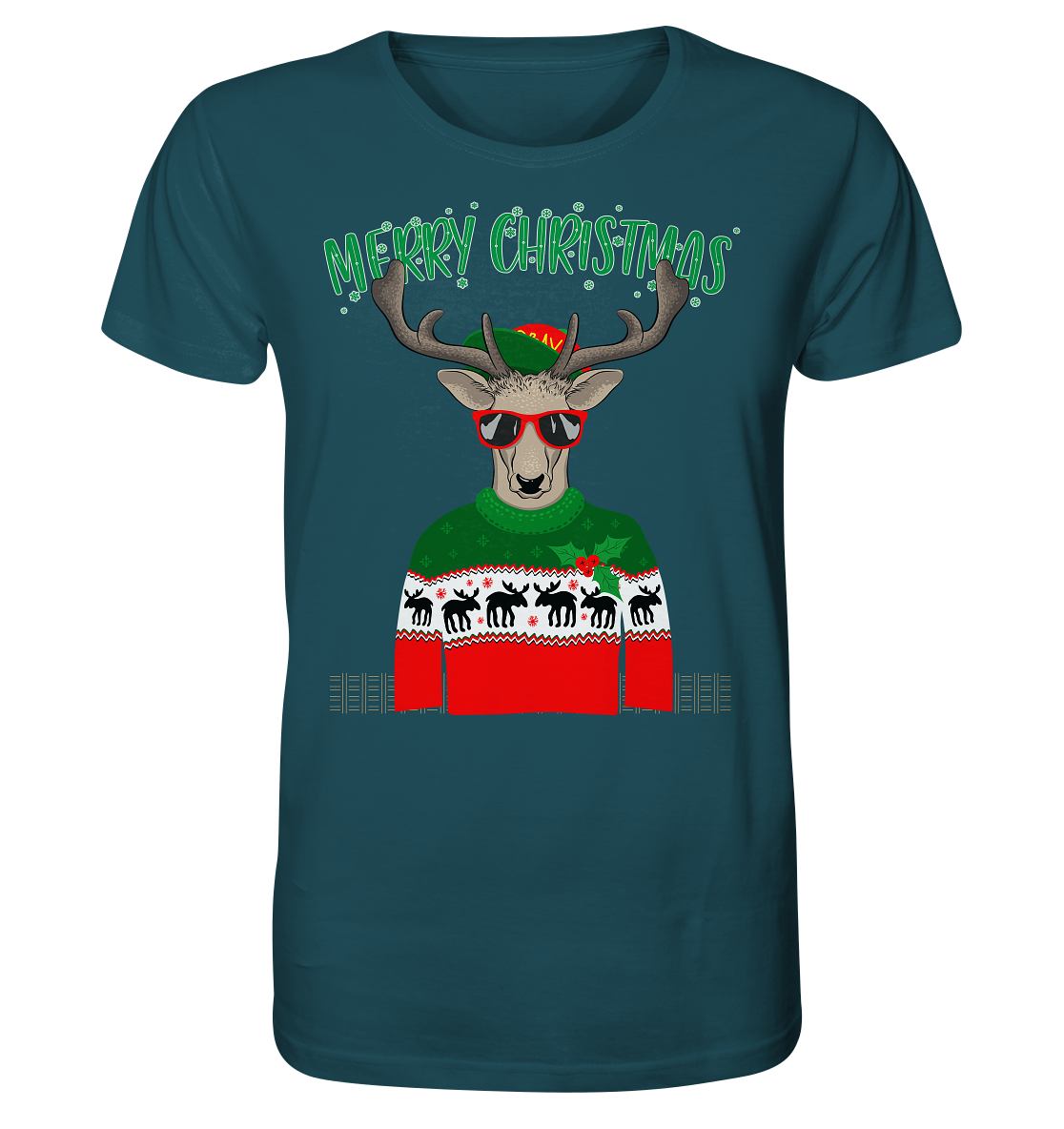 Merry Christmas Rentier - Herren Premium Bio T-Shirt